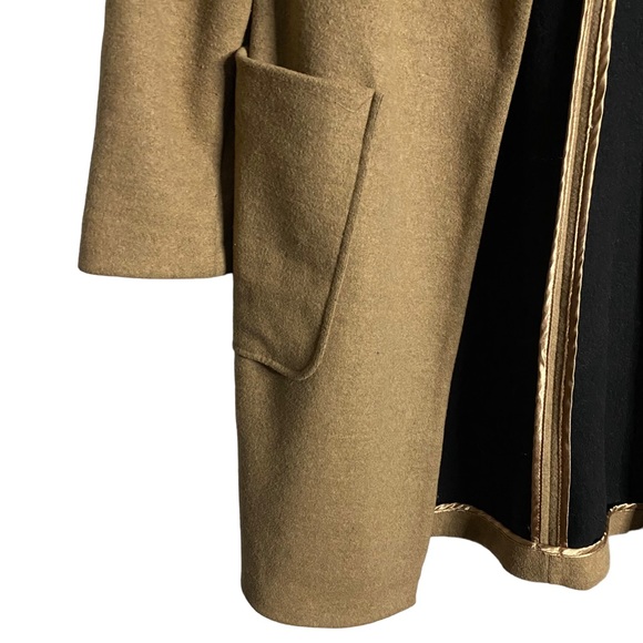 M&S Collection Women's Camel Open Front Soft Wool Knit Overcoat - Picture 4 of 10